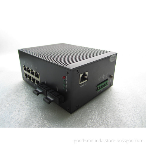 Industrial fiber media converter